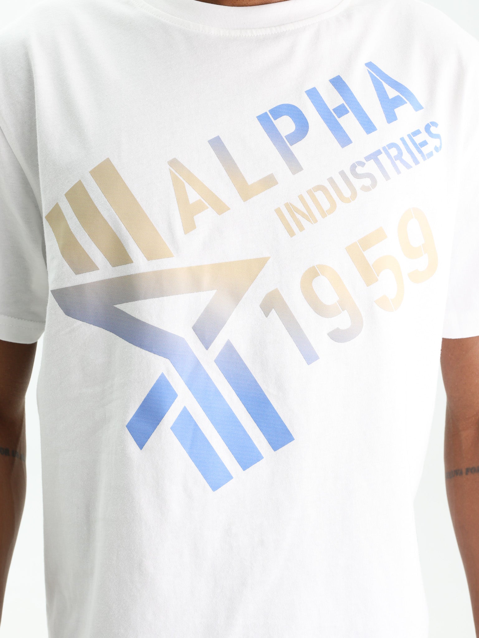 Alpha T-Shirt Gradient White